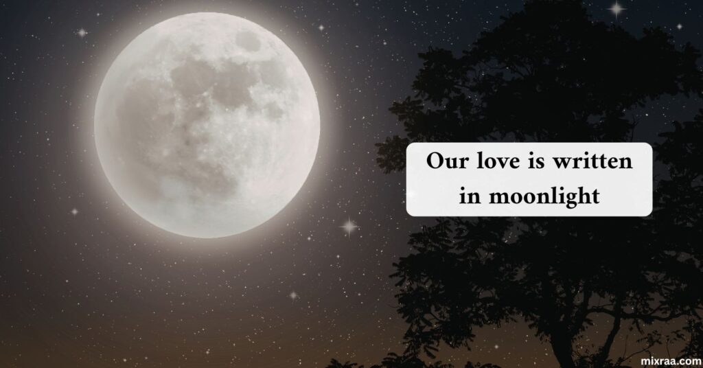 Romantic Moon Captions for Instagram