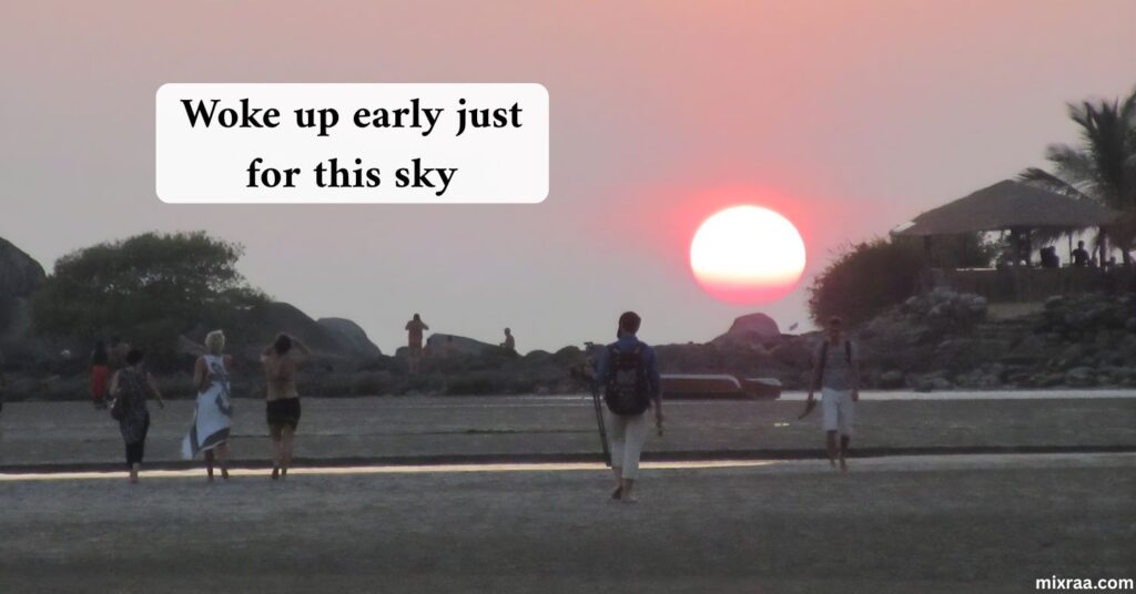 Sunrise to Sunset Goa Captions
