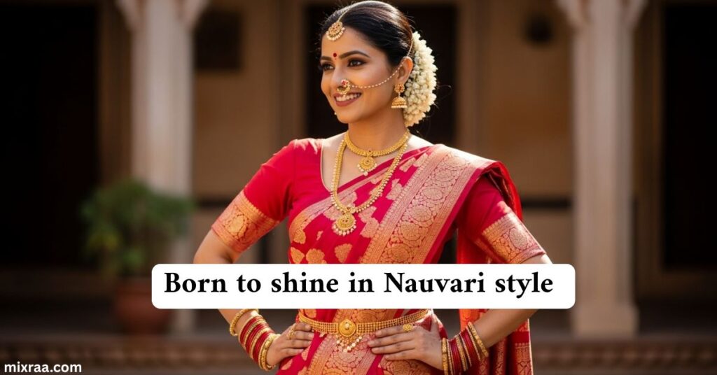 Nauvari Saree Caption for Instagram for Girl