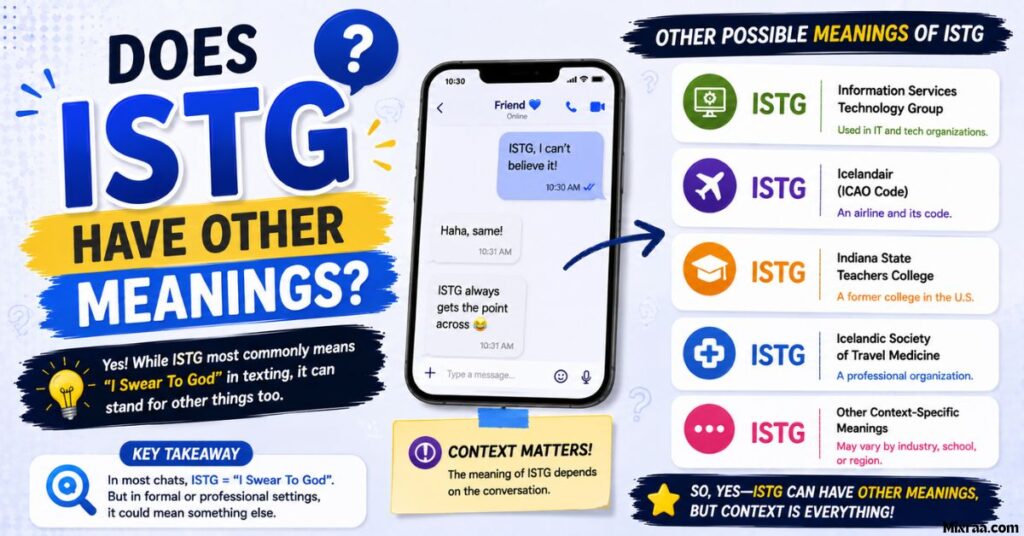 Does ISTG Have Other Meanings