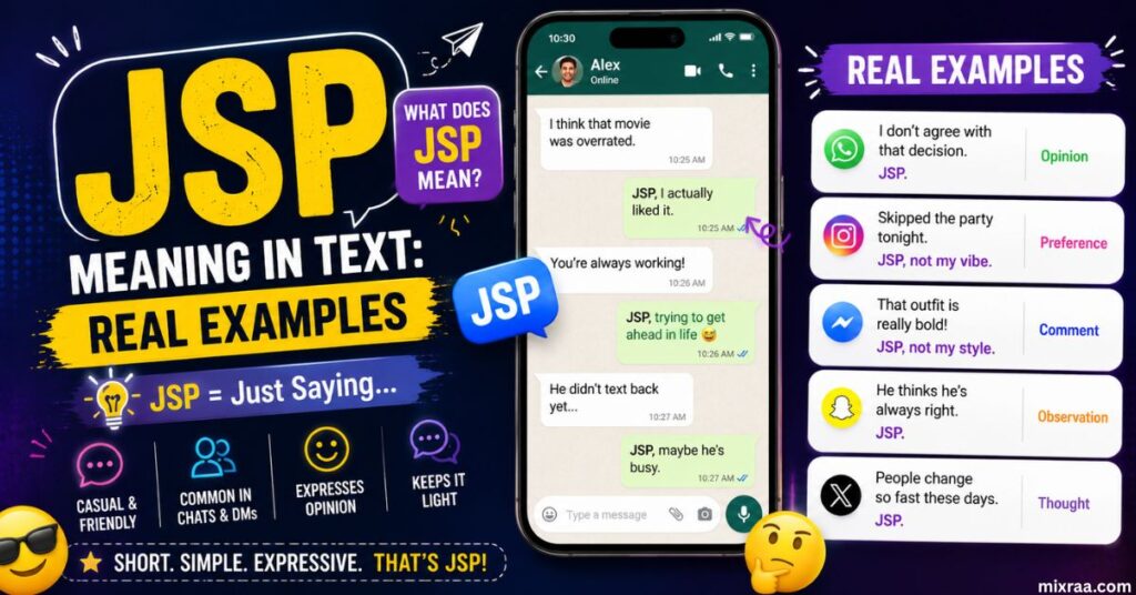 JSP Meaning in Text Real Examples